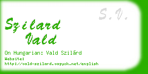 szilard vald business card